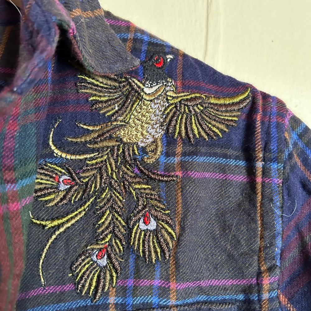 Polo Ralph Lauren Striped Shirt With Embroidered Peacocks - Picture 2 of 5